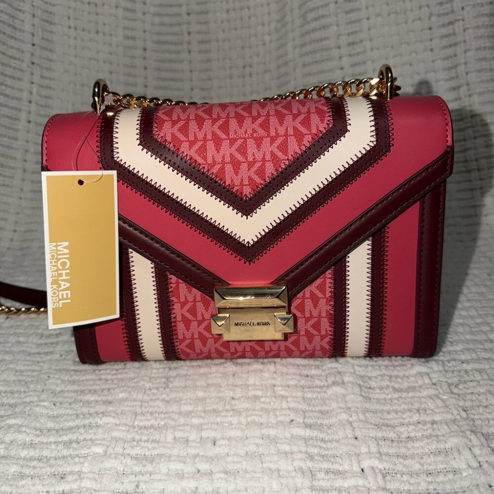 Michael Kors Whitney Medium Shoulder Bag in Carnation